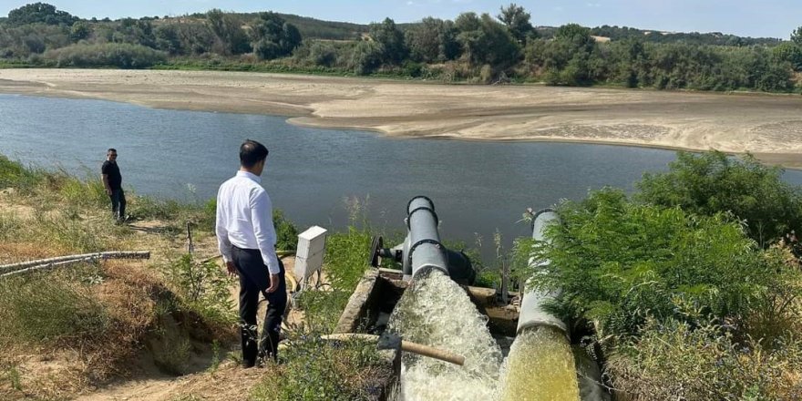 Meriç Nehri'ne Deniz Suyu Karışmaması İçin Set Çekildi