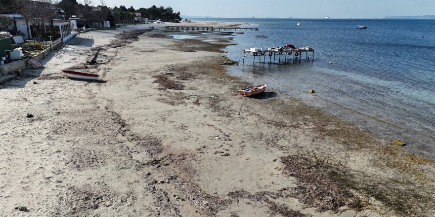 Çanakkale'de Deniz 10 Metre Çekildi