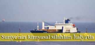 Suriye'nin kimyasal silahları İtalya'da