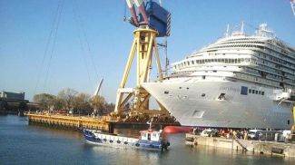 "Costa Diadema" Marghera Tersanesi'nde suya indirildi