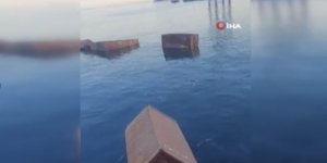 Ambarlı Limanı’nda Yanlış Yükleme Yapılan Gemide Konteynerler Denize Düştü