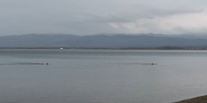 Yeni Yılın İlk Sabahında İznik Gölü'nde İlginç Görüntü