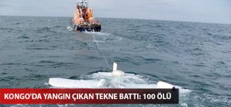 Kongo'da yangın çıkan tekne battı: 100 ölü