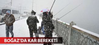 Boğaz'da kar bereketi