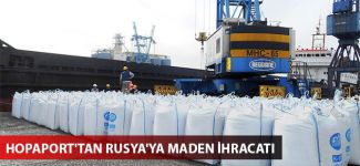 Hopaport'tan Rusya'ya 2.300 ton pelit madeni ihraç edildi