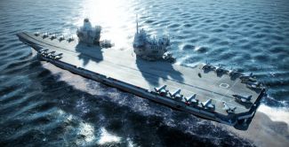 HMS Queen Elizabeth uçak gemisi denize indiriliyor