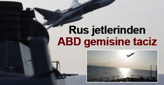 Rus jetlerinden ABD gemisine "taciz"