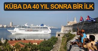 Küba'ya 40 yıl sonra ABD yolcu gemisi geldi